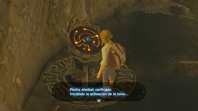 Zelda Breath of the Wild Dirígete al lugar indicado - Altar