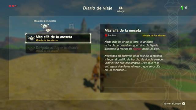 Zelda Breath of the Wild Más allá de la meseta