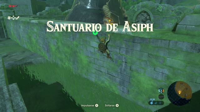 Zelda Breath of the Wild Santuario de Asiph - Escalar hacia el santuario