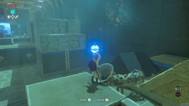 Zelda Breath of the Wild Santuario de Asiph - Lanzar bomba