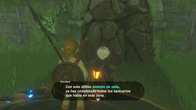 Zelda Breath of the Wild Más allá de la meseta - Anciano