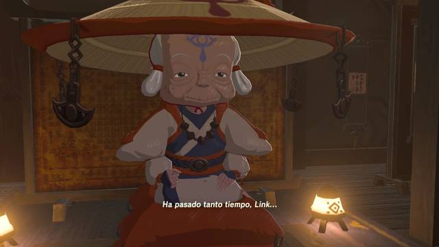 Zelda Breath of the Wild Habla con Impa