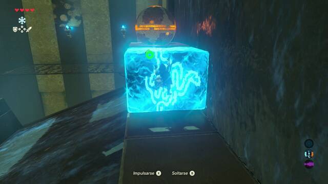 Zelda Breath of the Wild Santuario de Ihloma - Bloque de hielo