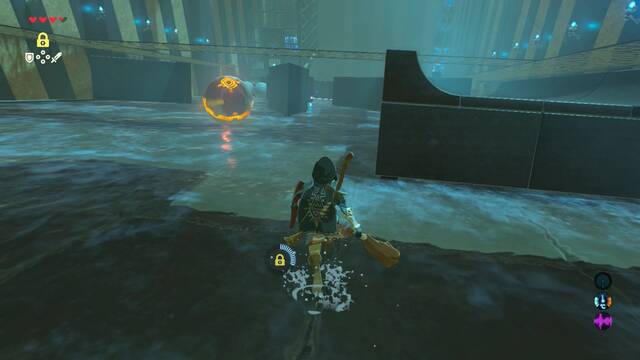 Zelda Breath of the Wild Santuario de Ihloma - Empujar bola