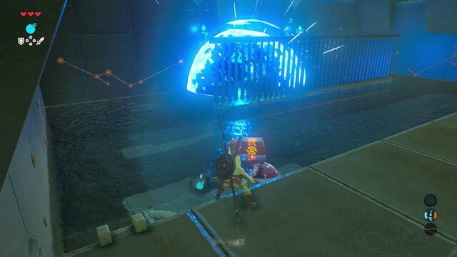 Zelda Breath of the Wild Santuario de Ghiar - Explotar las bombas