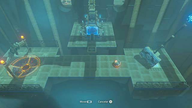 Zelda Breath of the Wild Santuario de Cassut - Empujar la bola