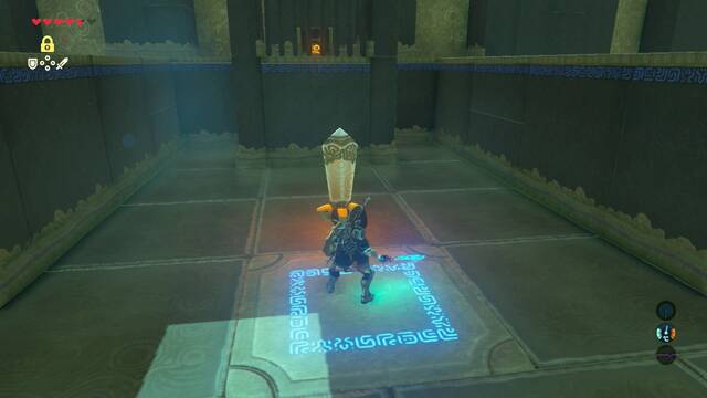 Zelda Breath of the Wild Santuario de Jakam - Plataforma y cristal