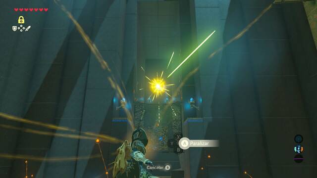 Zelda Breath of the Wild Santuario de Shaoy - Paralizar esfera