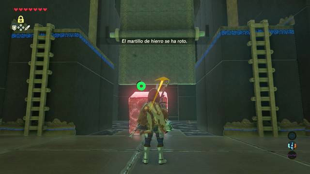 Zelda Breath of the Wild Santuario de Irott - Golpear roca