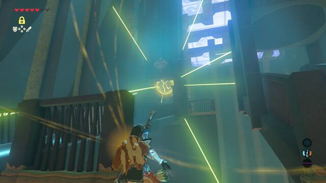 Zelda Breath of the Wild Santuario de Moakh - Paralizar la bola (2)