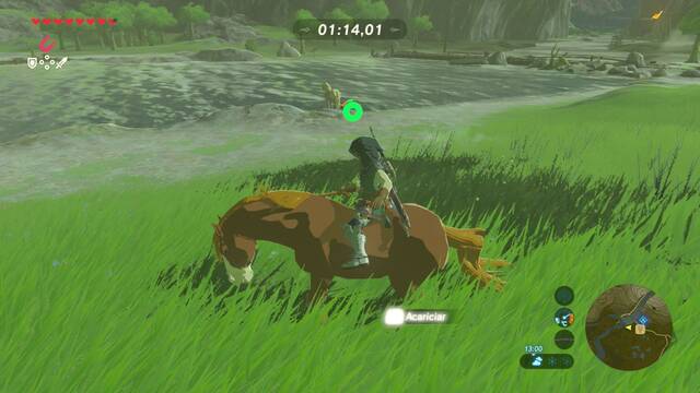Zelda Breath of the Wild El récord del domador - Domar al caballo