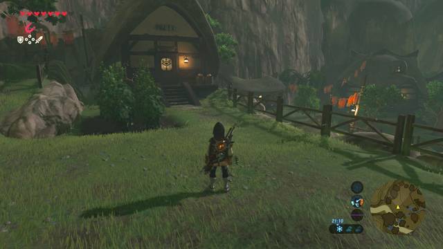 Zelda Breath of the Wild A la luz de las luciérnagas - Casa de Lasli de noche