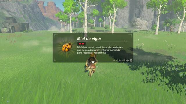 Zelda Breath of the Wild Las recetas de Koko 4 - Miel de vigor