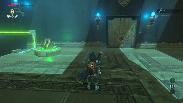 Zelda Breath of the Wild Santuario de Heik - Puerta del pasillo