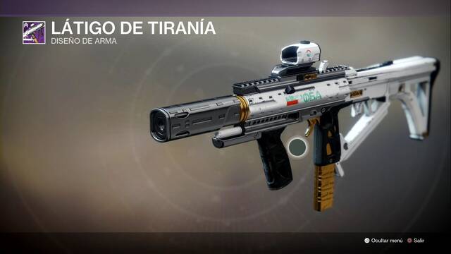 Destiny 2: Recompensas del pase de Temporada de la Temporada 10 - Latigo de tirania