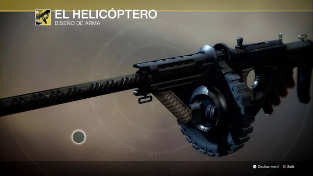 Destiny 2: Recompensas del pase de Temporada de la Temporada 10 - El helicoptero