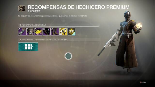 Destiny 2: Recompensas del pase de Temporada de la Temporada 10 - Set de Septimo Serafin (Hechicero)