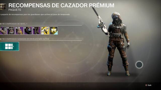 Destiny 2: Recompensas del pase de Temporada de la Temporada 10 - Set de Septimo Serafin (Cazador)