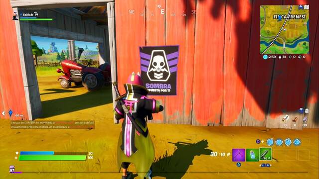 Fortnite - Posters de Sombra y Espectro - Poster #03, en la caseta al suroeste