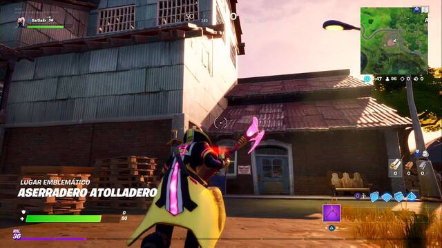 Fortnite Battle Royale - 15 Lugares emblemáticos fáciles - Aserradero Atolladero