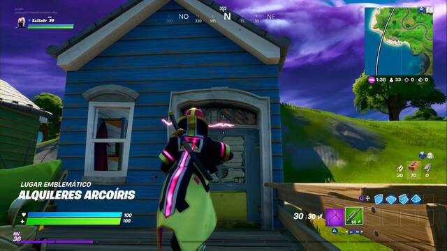 Fortnite Battle Royale - 15 Lugares emblemáticos fáciles - Alquileres Arcoiris