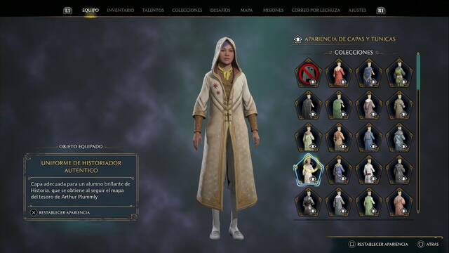 Hogwarts Legacy - Capas y tnicas (Coleccin) - Uniforme de historiador autntico