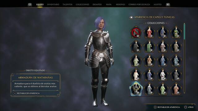 Hogwarts Legacy - Capas y tnicas (Coleccin) - Armadura de mataraas