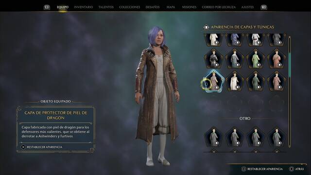 Hogwarts Legacy - Capas y tnicas (Coleccin) - Capa de protector de piel de dragon