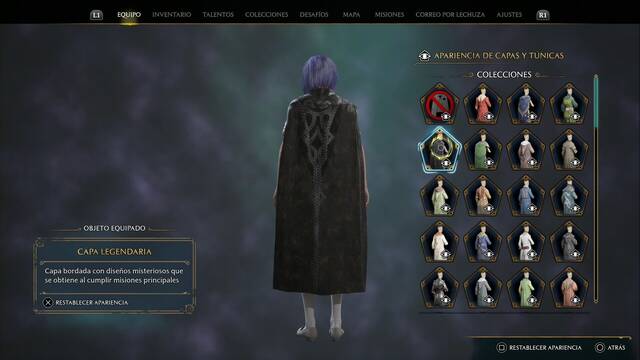 Hogwarts Legacy - Capas y tnicas (Coleccin) - Capa legendaria
