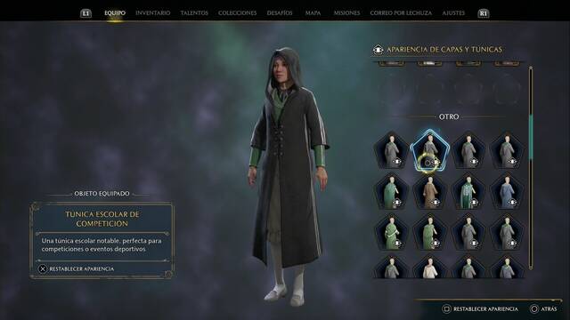Hogwarts Legacy - Capas y tnicas (Piezas de equipo) - Tunica escolar de competicion