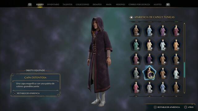 Hogwarts Legacy - Capas y tnicas (Piezas de equipo) - Capa ostentosa