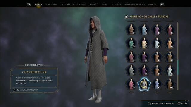 Hogwarts Legacy - Capas y tnicas (Piezas de equipo) - Capa crepuscular