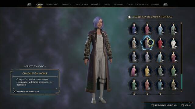 Hogwarts Legacy - Capas y tnicas (Piezas de equipo) - Chaqueton noble