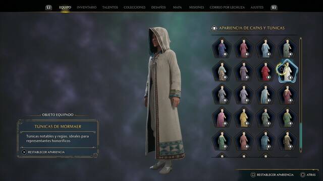 Hogwarts Legacy - Capas y tnicas (Piezas de equipo) - Tunicas de mormaer
