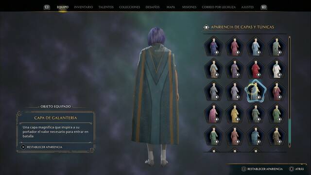 Hogwarts Legacy - Capas y tnicas (Piezas de equipo) - Capa de galanteria