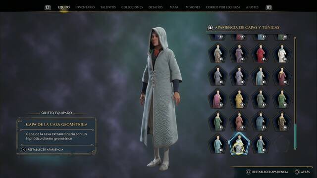 Hogwarts Legacy - Capas y tnicas (Piezas de equipo) - Capa de la casa geometrica