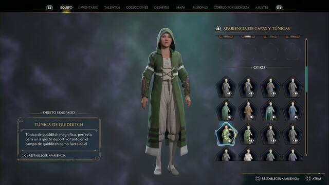 Hogwarts Legacy - Capas y tnicas (Piezas de equipo) - Tunica de quidditch