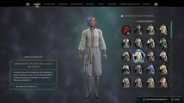 Hogwarts Legacy - Atuendos (Colección) - Conjunto apuesto de la alta sociedad