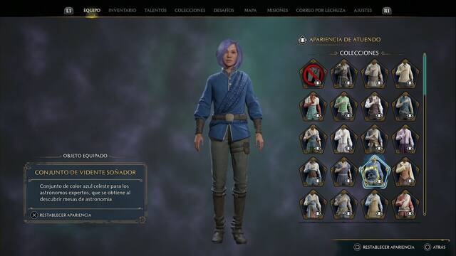 Hogwarts Legacy - Atuendos (Colección) - Conjunto de vidente so¤ador