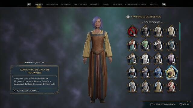Hogwarts Legacy - Atuendos (Colección) - Conjunto de gala de Hogwarts