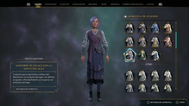 Hogwarts Legacy - Atuendos (Colección) - Uniforme de enlace con la gente del agua