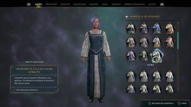 Hogwarts Legacy - Atuendos (Colección) - Atuendo de gala de color cobalto