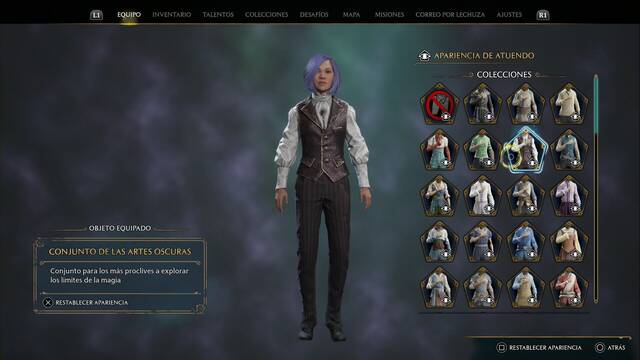 Hogwarts Legacy - Atuendos (Colección) - Conjunto de las Artes oscuras