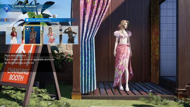 Final Fantasy VII Rebirth - Atuendos de Aeris - Flora deslumbradora