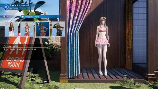 Final Fantasy VII Rebirth - Atuendos de Aeris - Princesa y sirena