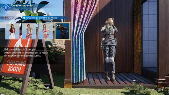 Final Fantasy VII Rebirth - Atuendos de Aeris - Uniforme de la Infanteria de Midgar