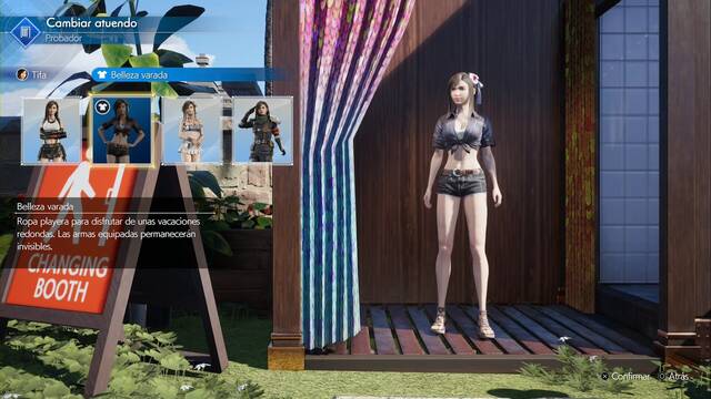 Final Fantasy VII Rebirth - Atuendos de Tifa - Belleza varada