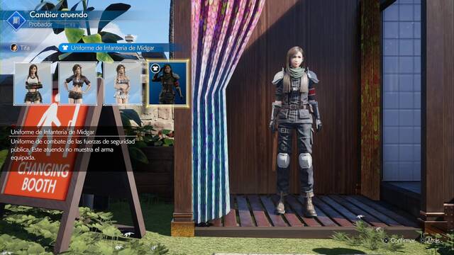 Final Fantasy VII Rebirth - Atuendos de Tifa - Uniforme de Infanteria de Midgar
