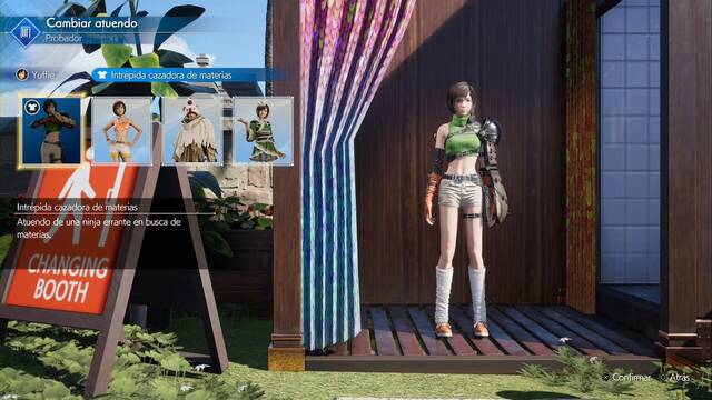 Final Fantasy VII Rebirth - Atuendos de Yuffie - Interpida cazadora de materias