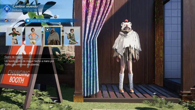 Final Fantasy VII Rebirth - Atuendos de Yuffie - Gorro de moguri